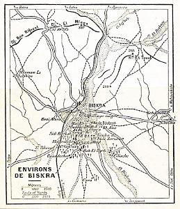 Plan de Biskra et environs